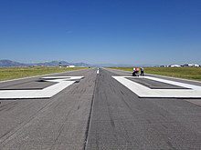 1 -The radio aircraft runway is 750 meters long